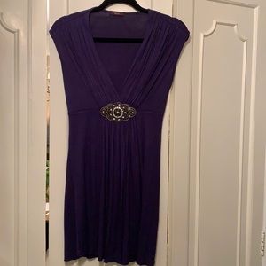 Unyx navy sleeveless top. Size small. Embellished